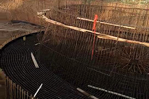 汕尾砼烟囱新建施工现场
